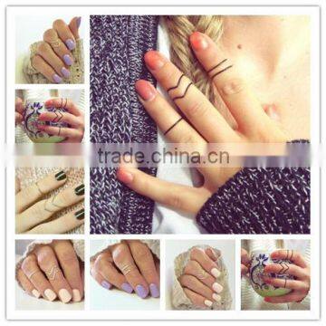 Knuckle Ring Set of 3 Bands Above the Knuckle Ring Midi Stacking Dainty Silver or Gold Ring