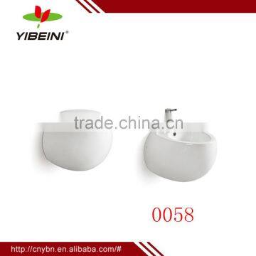 YIBEINI ceramic fashion new design wall-hung closet toilet and basin bathroom sanitary suite                        
                                                Quality Choice