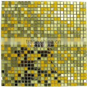 MU-100 hot sale 4mm thickness glass mosaic tiles for kitchen wall