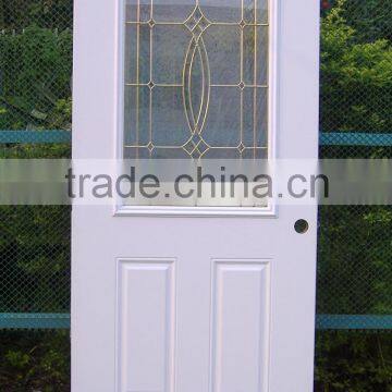 outside steel glass door