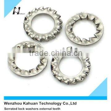 304 stainless steel Serrated lock washer internal/external teeth washer