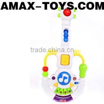 bte-0224477 Toys guitar Children multifunctional cartoon electronic guitar with music and light