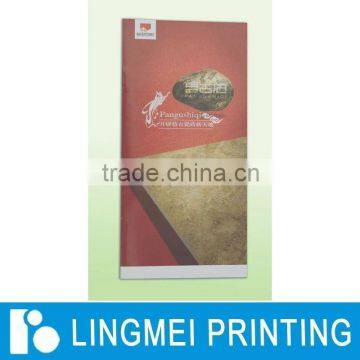 Various types of printing products brochures