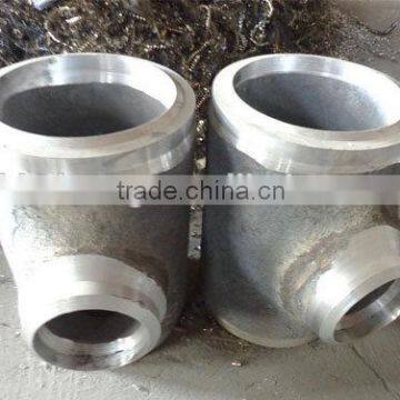 ASME B 16.9 stainless steel pipe fitting tee