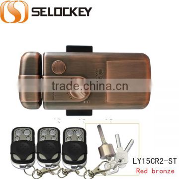 Electrionc lock with mechanical key and wireless lock (LY15CR2-ST)