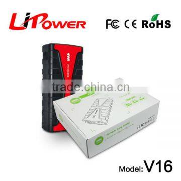 Multifunctional car emergency tool 12v mini car battery charger mini jump starter with 600a peak current