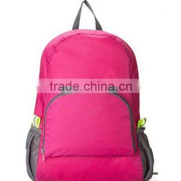 Waterproof nylon backpack school bag shoulder bag