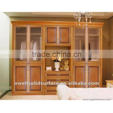 Bed Furniture Closet Wooden Wardrobe