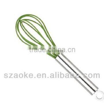 High quality food grade non stick silicone coated whisk