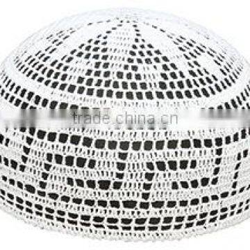 Hot selling white cotton muslim prayer cap                        
                                                Quality Choice