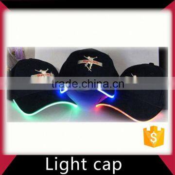 Color led lighted hats and caps
