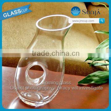 NO.9009 lead-free crystal fancy glass wine decanter family or party high quality glass red wine decanter glasses