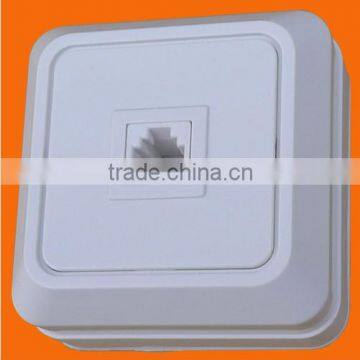 EU Surface Mounted RJ11 Phone Wall Socket (S1007)