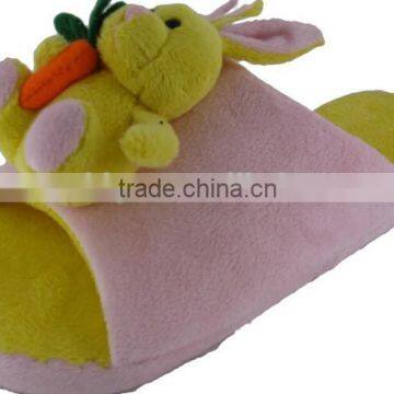 PLUSH RABBIT SLIPPER, PLUSH SLIPPER WITH ANIMAL RABBIT,PLUSH WINTER SLIPPER