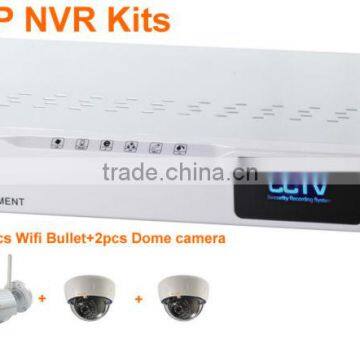 H.264 wifi 720P Plug and play P2P 720P security nvr ip camera system