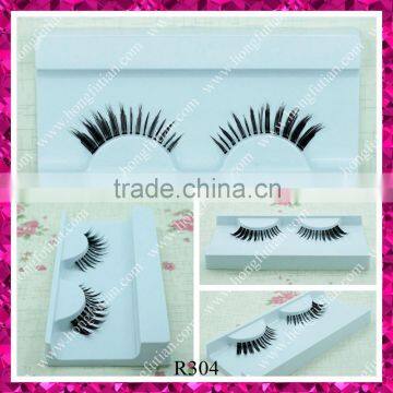 Customized private label false eyelash human hair eyelash manufacturer Qingdao