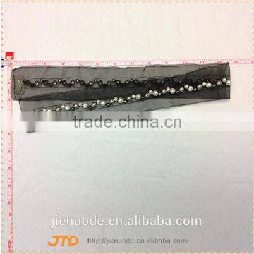 Hot New Products for 2015 Eco-Friendly Lace Beaded Trim For Bridal Dress