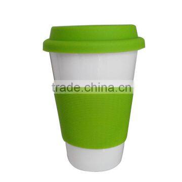 Promotional Gift Ceramic Coffee Mug With Silicone Lid Quality Choice photo-3