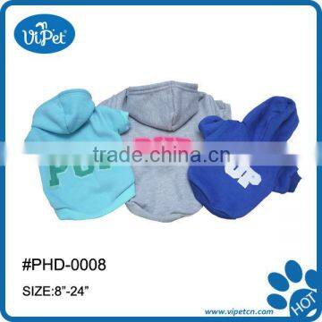 Pet hoody with PUP clothes