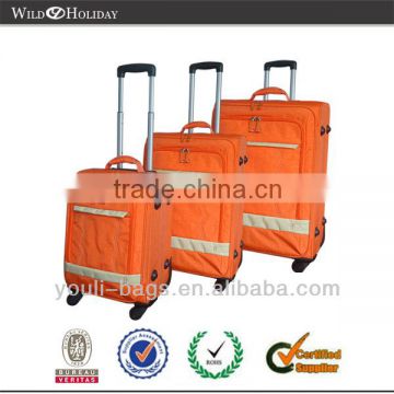 2014 New design waterproof fabric travel luggage