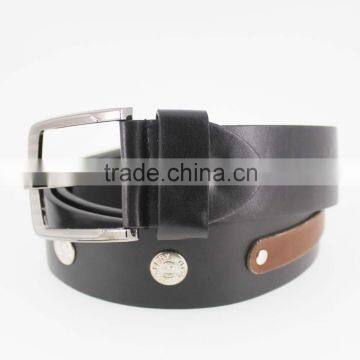 2015 New Arrive Designer Man Black PU Leather Belt for Jeans With Shiny Metal Rivet Accessories photo-5