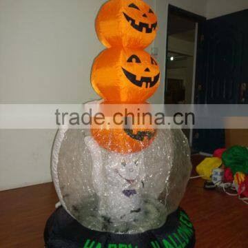 DJ-XT-52 Haunted Inflatable Halloween With Ghost Raise Three Pumpkins for Commercial Use photo-4