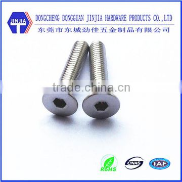 stainless steel screw hexagon socket csk head cap screw