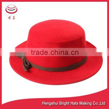 Wool Felt Flat Hat