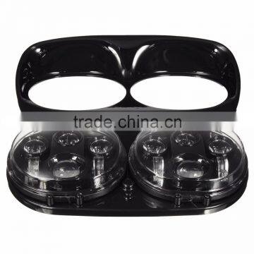 Dual Mount Bracket of Motorcycle Daymaker Projector LED Headlight For Harley Davidso-n Daymaker Headlamp Mount Bracket photo-3