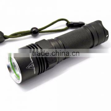 Soshine Rechargeable 900LM LED 3-Mode White Flashlight USB Cable- Black (1 x 26650) photo-2