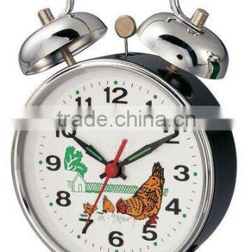 4 inches metal case mechanical alarm clock