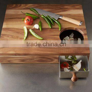 Cutting Board With Storage Drawer