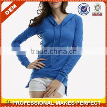 OEM fashion design custom sports hoodies for women(YCH-B0102)