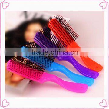 Beauty girls hair straightening brush and electric hair brush factory