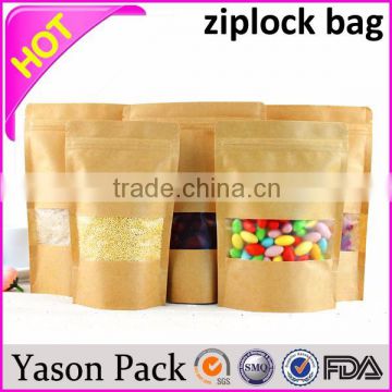 Yason clear zip bag zip seal food bag plastic ziplock pouch