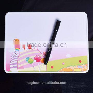 2016 fashion design magic magnetic erasable writing board for kids