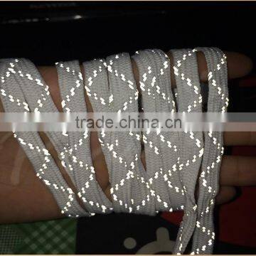 3M Polyester Flat Rope Light Reflecting Safety Shoelaces