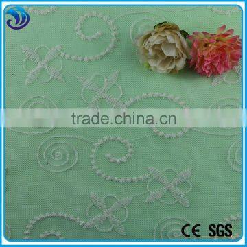 High quality fancy embroidery lace mesh lace fabric embroidery