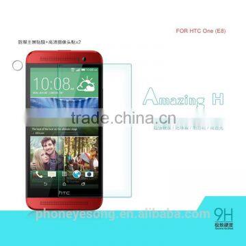 Factory price mobile phone Tempered Glass Screen protector/film for HTC One (E8)