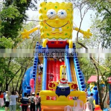 latest giant inflatable Spongebob theme giant slide game inflatable jumping inflatable toy for kids