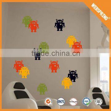 Modern comfortable removable 3d cartoon house wall sticker