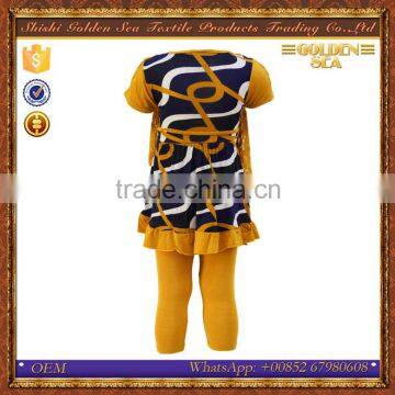 Different Pattern Printed Middle East Girls Cotton Teen Clothes Set photo-6