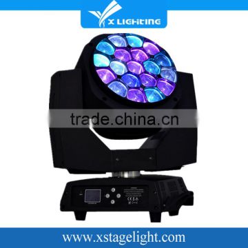 Dj wedding 19*15w led big b eye k10 beam bee eye led moving head light