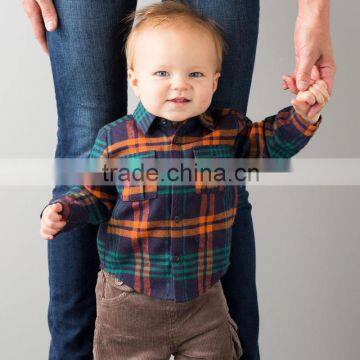 DB1617 dave bella 2015 autumn baby boys fashionable shirt cotton shirt baby tops baby shirts boutique clothes