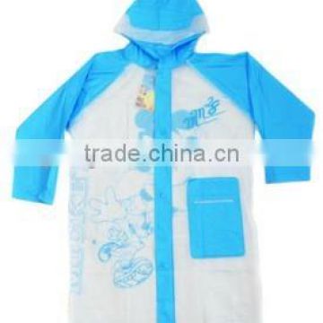 PVC cute raincoats for juniors, raincoats for women, pvc vinyl raincoat