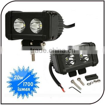 Hot sell 20w spot flood light beam ip67 10-45V 4WD off road led light bar for truck