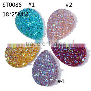 18*25MM Star Resin Rhinestone ,Teardrop Flatback Rhinestone ,Gemstone Cabochon Jewelry Finding