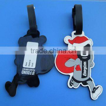 PVC Christmas Gifts Travel Bag Name Luggage Tags with Cartoon Character