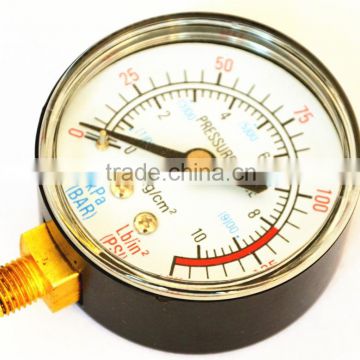 cheap price plactic case /abs case pressure gauge bar pressure gauge with best price hot sale