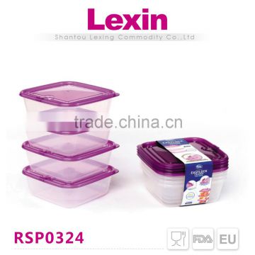 plastic food container with lid divider